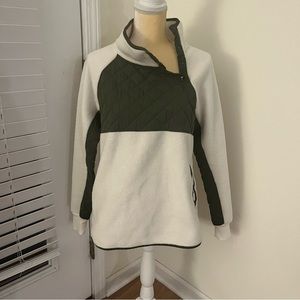 A&F Asymmetrical Snap Fleece